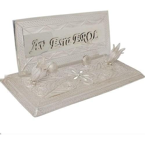 Silver Filigree Named Table Top