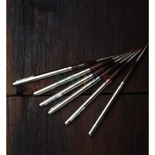 Escoda Brush OPTIMO Series 1215 , Travel Watercolor Brush, Kolinsky-Tajmyr Sable Folding Handle Travel Brush, Art Supplies