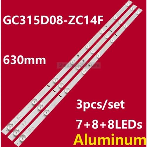3pcs LED Backlight strip GC315D07-ZC14F-02 GC315D08-ZC14F-02 303GC315038/9 IC-A-HWBC32D216A For 32PFL3042/T3 32PFL3046/T3