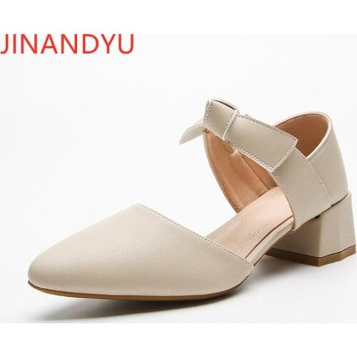 Size 41 Pointed Toe Party Shoes for Women Kitten Heels Wedding Dress Women Block Heels Summer Sandals Woman Simple New Pumps