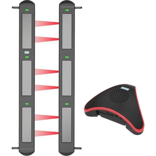 Waterproof Solar Powered Wireless 6 Beam Infrared Beam Sensor Detector Driveway Alarm 100M Detect Distance For Home Burglar