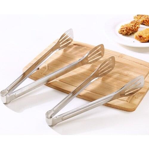 Barbecue Clamps Stainless Steel Barbecue Tongs Bread Salad Meat Clip Anti Heat BBQ Buffet Tongs Kitchen cooking gadget