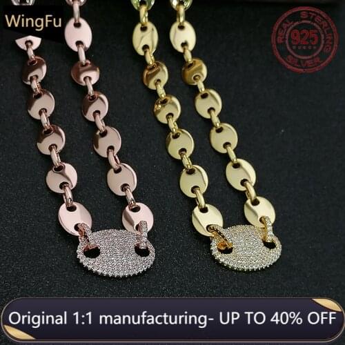 New S925 Sterling Silver Eternity Necklace Personality Zodiac Pig Nose Pendant Fashion Women Luxury Monaco Jewelry