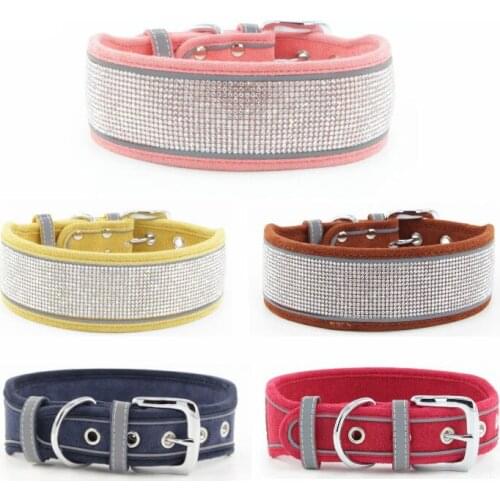 1Pcs Cute Dog Cat Collar Puppy Adjustable Personalized Dog Collar Rhinestone Bling Diamond Charms Supplies Accessories Wholesale