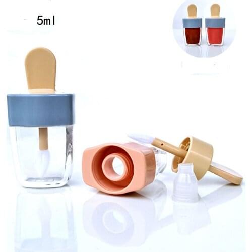10-50pcs 5ml blue ice cream lip glaze tube DIY handmade lip gloss tubes Lipgloss tube Empty lipstick tubes liptubes