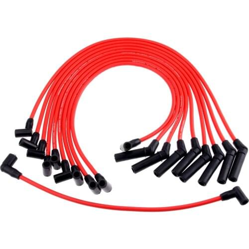 10Pcs 9mm Ignition Wires Spark Plug Wire Cable Set M12259R301 For Ford MUSTANG F-150 5.0L 5.8L V8 SBF 302W 302 WINDSOR