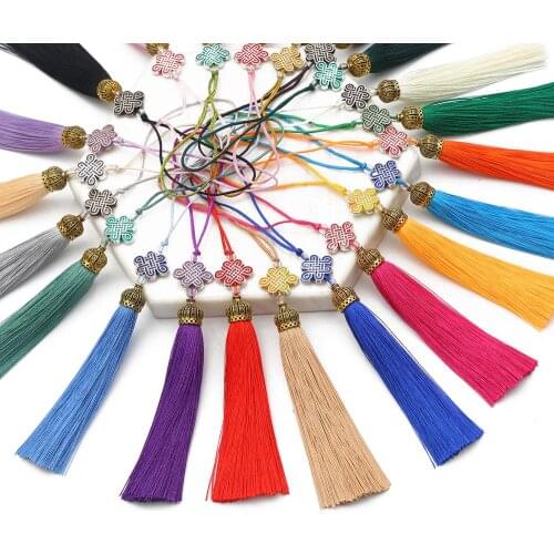 5pcs/Pack Polyester Tassel Fringe Trim 18cm Cotton Silk Tassels For Wedding Home Decoration DIY Sewing Curtains Accessories