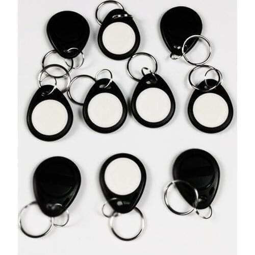 50pcs T5577 EM4305 Rewritable Writable Rewrite Keyfobs Duplicate RFID Tag Copy 125KHz card Proximity Token Key Ring
