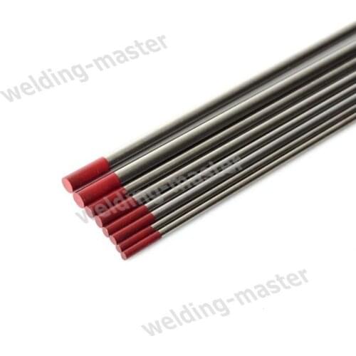 Free shipping 2% red tip WT20 2.0*150mm 2/25" inch Thorium Tungsten Tig Electrode 100pcs