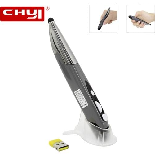 CHYI 2.4G Wireless Mouse Adjustable 1600 DPI Touch Pen USB Optical Air Mouse Mini Computer Mice Pencil Mouse For Laptop