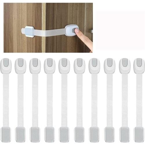 Baby Proofing Child Safety Locks Childproof Cabinet Latches Easy To Install No Drilling Baby Safety Lock(10 Pack)