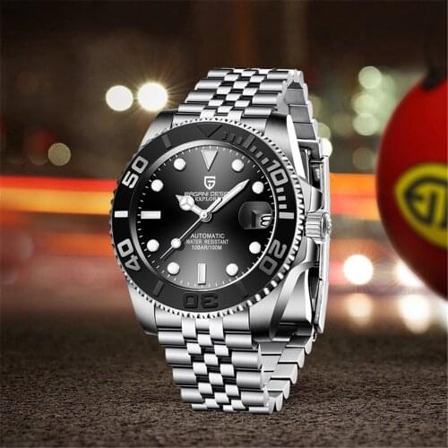 PAGANI DESIGN 40mm New Mens Luxury Mechanical Wristwatch Sports Waterproof Men Watch Top Brand Sapphire Glass Automatic Watch