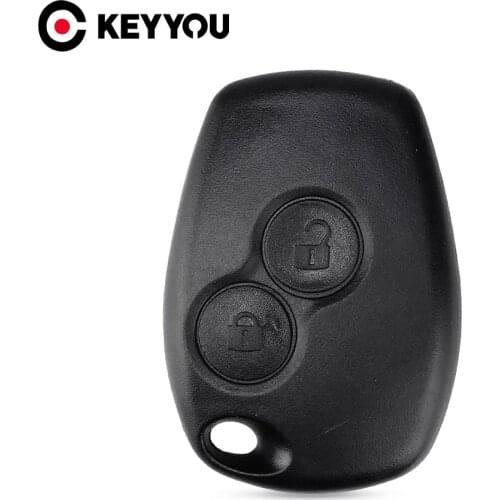 KEYYOU 10X 2 Button Remote Key Shell Case For Renault Megane Modus Espace Laguna Duster Logan DACIA Sandero Fluence Clio Kangoo