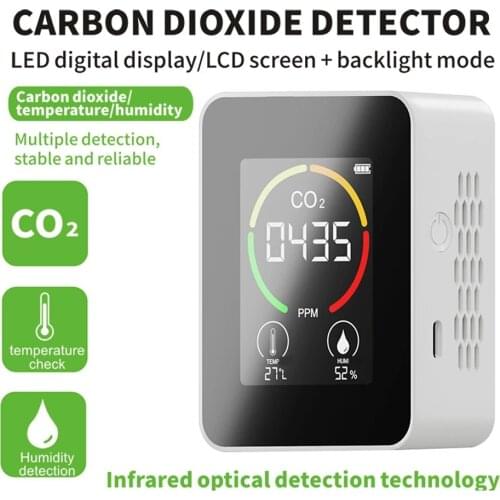 CO2 meter Dector monitor Air Quality Monitor CO2 TVOC Temperature Humidity Multipurpose Detect Tool Portable Testing Instrumen