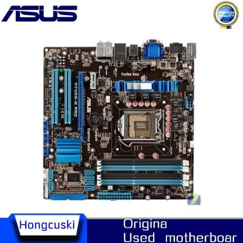 For ASUS P7H55-M PRO original motherboard DDR3 LGA 1156 Support I3 I5 cpu 8GB USB2.0 VGA HDMI H55 uATX Desktop motherborad