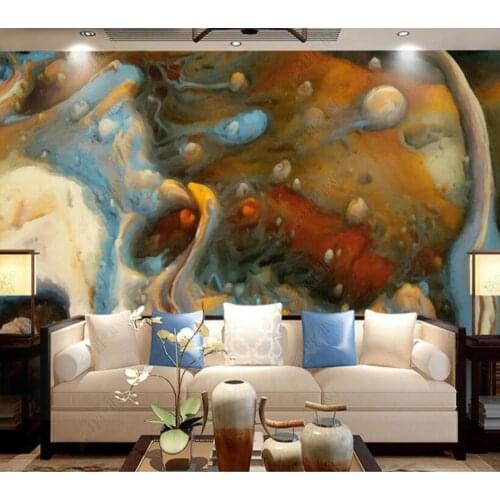 Papel de parede Starry space background abstract oil painting Background Wall 3D wallpaper mural,living room home decor