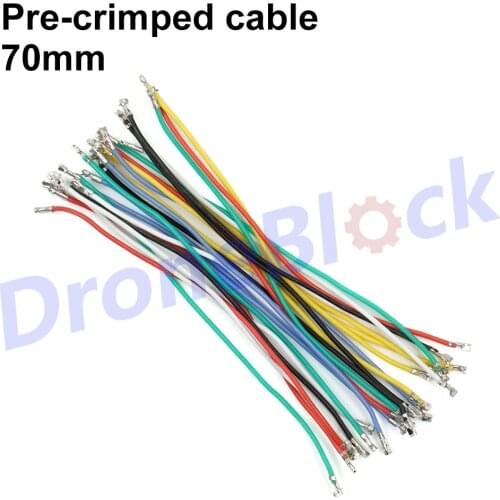 24Pcs/a lot 6 colors Pre-crimped Cables 7cm SPRacing F3 F4 F7 Betaflight Pixhawk OMNIBUS Runcam Camera VTX Silicon Wire