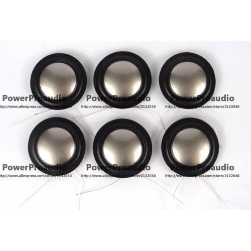 6pcs 25.4mm 25.5mm (1") silk+Titanium diaphragm dome Tweeters voice coil menbrance 8ohm 1inch