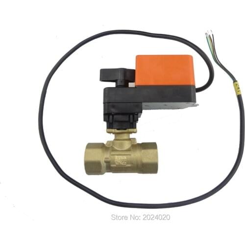 Motorized Modulating control valve, 2 way, DN25(G1") (reduce port) 24V, 0-10V, electric valve