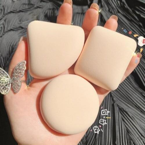 3pcs Soft Cosmetics Puff Air-Cushion Concealer Foundation Powder Makeup Sponge Smooth Puff Beauty Tools Wet Dry Dual Use