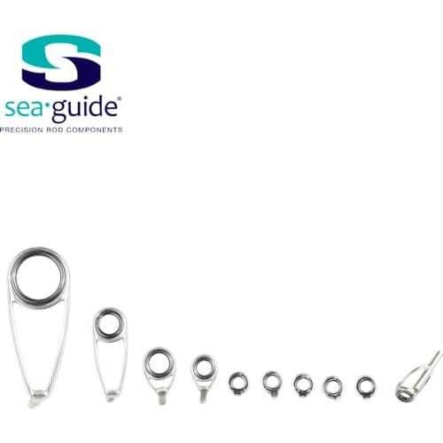 SeaGuide 3.4g LS Ring Stainless Steel 10pcs Micro Spinning Guide Set Rod Building component Repair fishing pole DIY Accessory