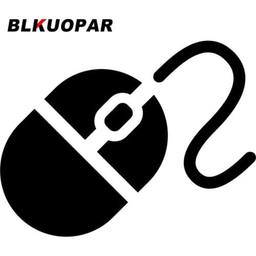 BLKUOPAR for Computer Mouse Icon Car Stickers Waterproof Decals Creative Car Assessoires Skateboard Air Conditioner Funny Decor