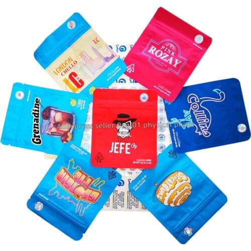 NEW Cookies Bag Mylar Resealable 350mg Packaging ONLY Bag No Any Food Patch Including Anti-counterfeit Signs and Labels