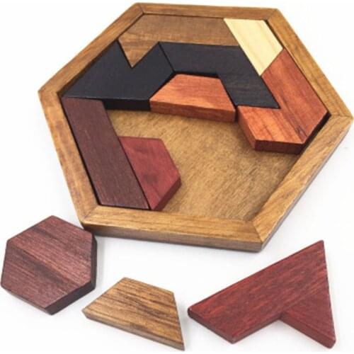 Puzzles Intelligence Luban locks china traditional unlock toy Baby Wooden Puzzle Brain Teaser games Magic Educational Toys