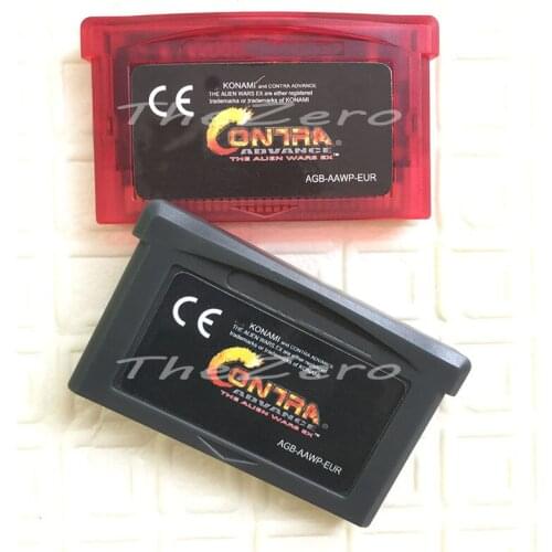 CONTRA ADVANCE THE ALIEN WARS EX Video Game for 32 Bit Handheld Player Cartridge Console Card