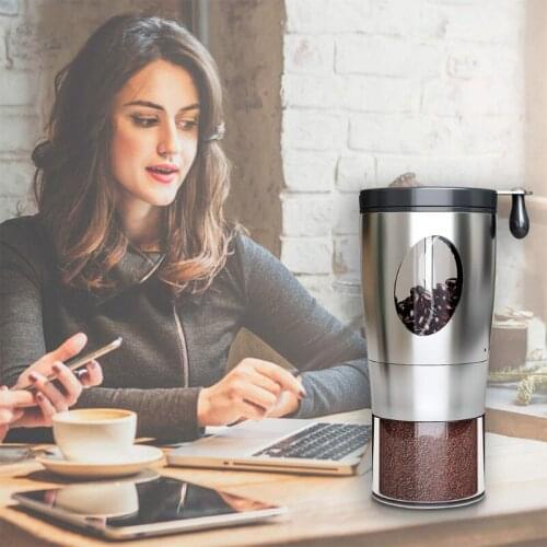 K1AD Portable Manual Coffee Bean Grinder Hand Crank Mill Tool Handheld Coffee Grinding Machine Travel Camping Multifunction