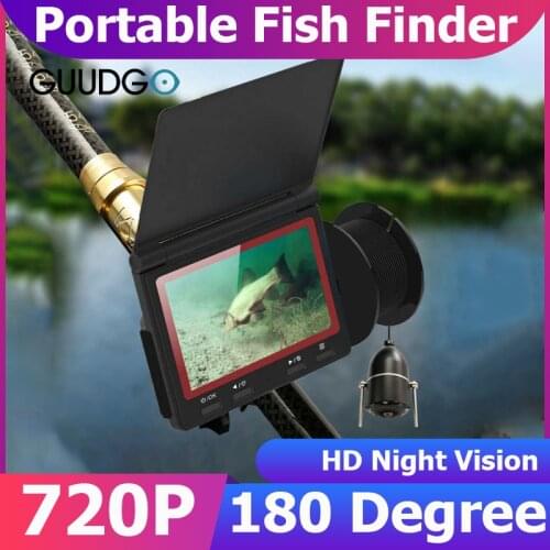 Fishing Camera Portable Fish Finder Waterproof Video Underwater Camera Monitor Colors Display Fishfinder for Lake Sea Fishing