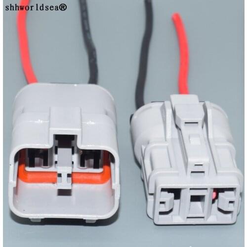 Shhworldsea 2pin 9.5mm male female Auto Electri waterproof wire harness plug connector 7222-4220-40 7123-4220-40