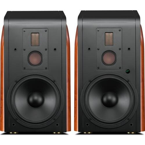 M500 Three-way Wireless Active Bookshelf Speakers 3-way 8" Woofer 2" Midrange Isodynamic Ribbon Tweeter