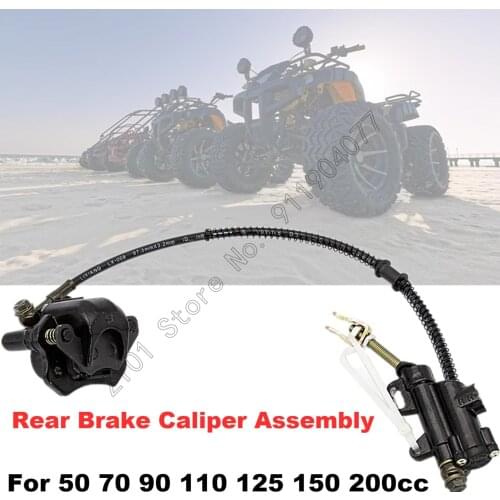 Rear Brake Caliper Assembly With Hydraulic Brake Pump For 50 70 90 110 125 150cc ATV Quad Taotao Go Kart