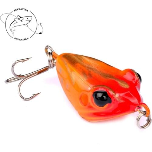 1PC Artificial Fishing Lure Frog Bait Pesca Crank Bait 40mm/6g Frog Design Attractive Fishing Bait lure With Hook Crankbaits