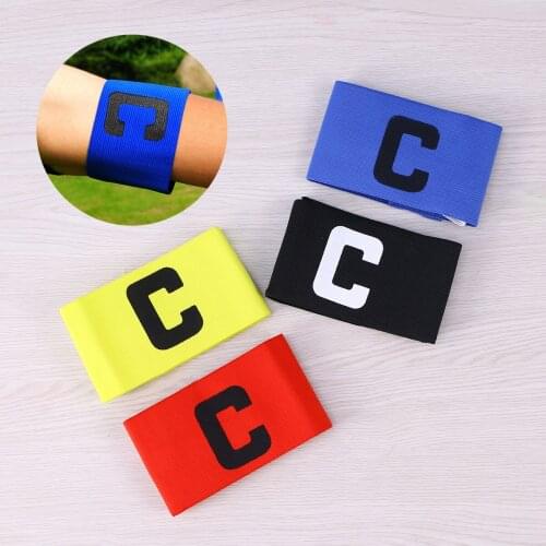 1 Pcs Professional Football Soccer Captain Armband Adjustable Soccer Rugby Basketball Player Bands Leader Match Armband 4 Colors