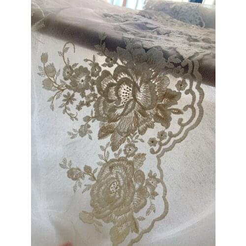 1 yard Delicate Embroidered Lace Trim Cotton Lace Trim By The Yards