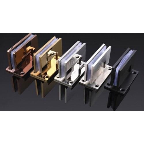 2PCS 90 Degree 5Color for Choose Stainless Steel Hinges Wall to Glass Bathroom Shower Door Hinge Wall Mount 8-10mm JF1879