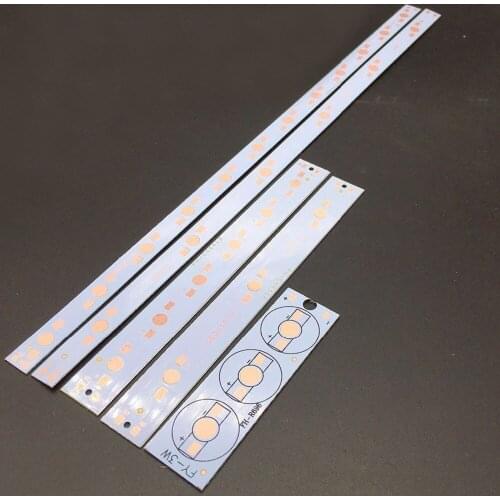 3W 6W 12W Aluminium PCB Circuit Board for 3PCS 6PCS 12PCS 1w,3w,5w LED in Series DIY