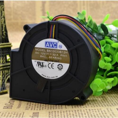 AVC BA10033B12H 12V 1.32A 9CM 9733 bearing turbo blower fan