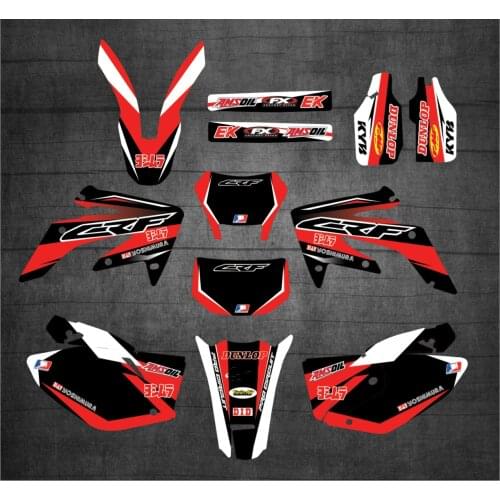Free custom number CRF 250X GRAPHICS DECALS STICKERS for Honda CRF250X 2004 2005 2006 2007 2008 2009 2010 2011 2012 2013-2016-19