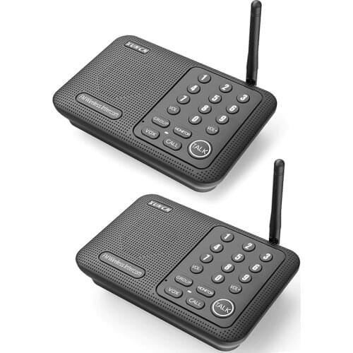 Wireless Intercom System for Home House Business Office Room Communication System 1 Mile Range 10 - Channel 2PCS