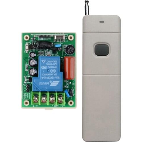 Wireless Remote Control Switch 220v AC 30A Relay High Load Receiver 200-3000m Long Range Transmitter 315/433 Water-Pump Switch