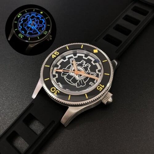 Men automatic watch,STEELDIVE dive men sport wrist watches 300m waterproof mechanical wristwatch sapphire relogio C3 luminous