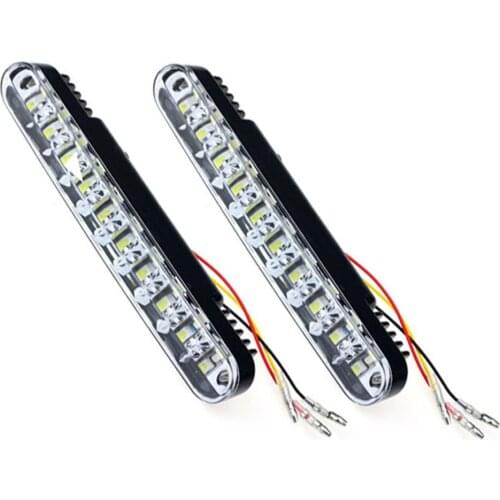 2x 30 LED Car Daytime Running Light DRL Dayligh Led lamp for auto Light bulb led car lights 12v universal 6000k turn signal lamp