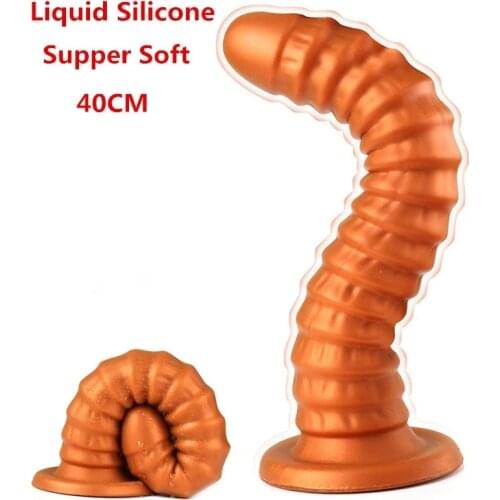 Giant Long anal plug female masturbation male prostate massage big butt plug soft silicone anal dilator male sex toy female