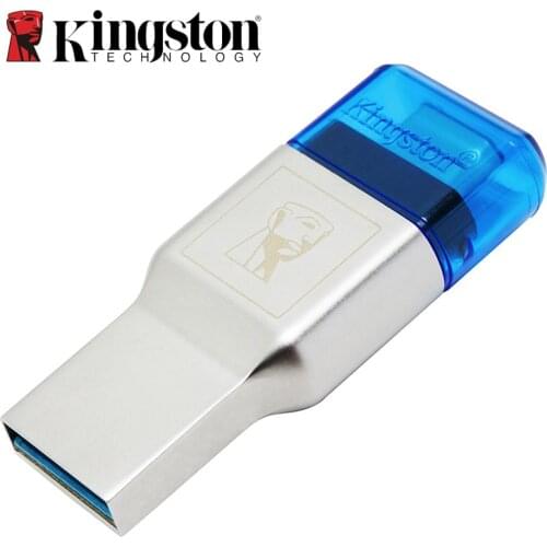 Kingston Micro SD Card Reader USB 3.0 3.1 Type C A Dual Port Memory Card Reader USB Micro SD Adapter for Phone Laptop Accessory