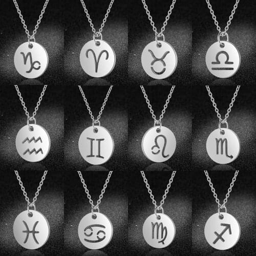 LAVIXMIA Women's Pendants Zodiac Signs