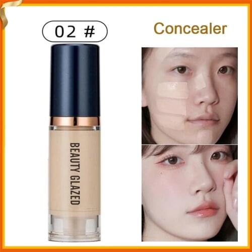 6ML Matte Hydrating Face Liquid Foundation Long-lasting Whitening and Concealer Primer Cream Makeup Cosmetic