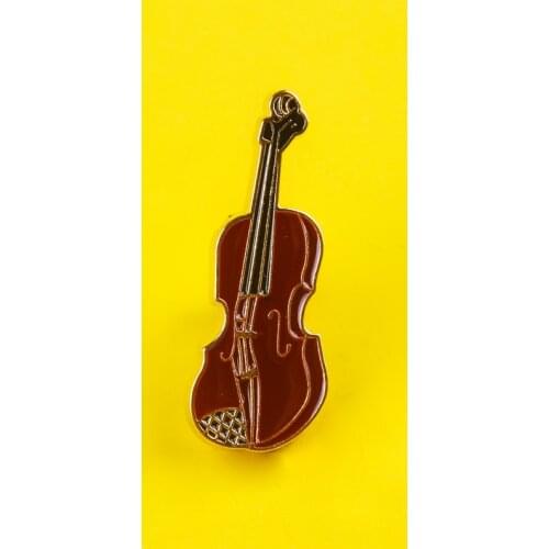 Retro Musical Instrument Violin Metal Brooches Clothes Lapel Pin Accessories Jewelry Gift Clothes Lapel Pin Badges Brooch Icon